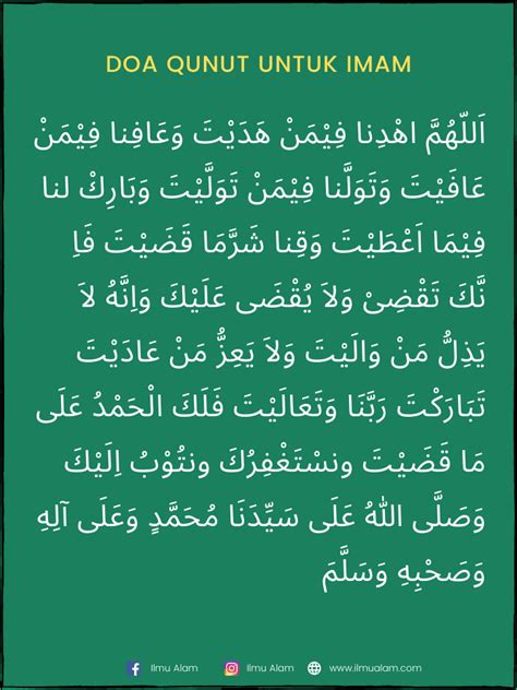 Bacaan Doa Qunut Subuh Lengkap Dengan Tulisan Arab Latin Dan Artinya