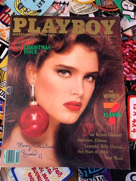 Playbabe Magazine December Gala Christmas Issue The Women Of Eleven Brooke Shields