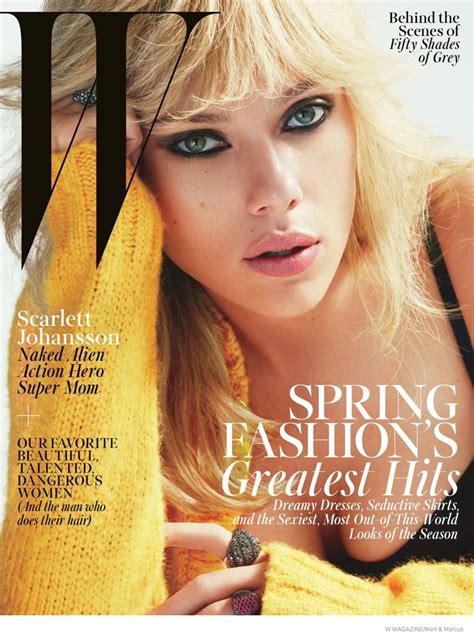 Scarlett Johansson Channels Blondie For W Magazine And Talks