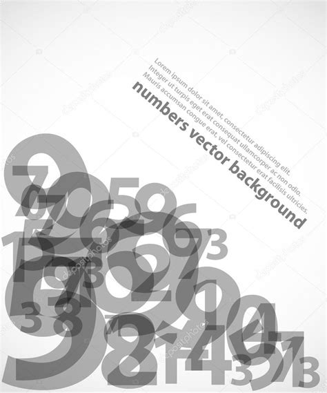 Abstract Numbers Background — Stock Vector © Burakowski 5955611