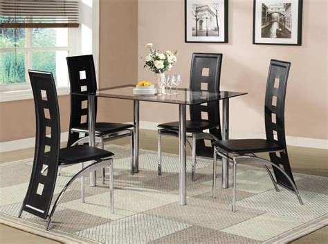 Over 900 items include casual and formal dining sets. Black Glass Dining Room Table Set and with 4 or 6 Faux ...