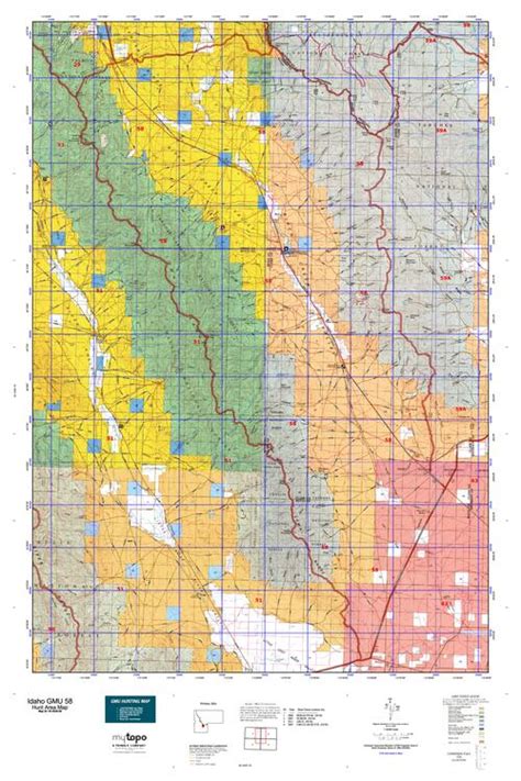 Idaho Gmu 58 Map Mytopo