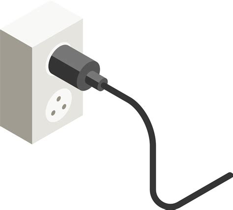 Power Socket Isometric Flat Color 19011702 Png