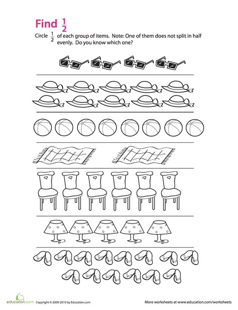 We did not find results for: Fraction Practice: Find 1/2 (With images) | Fractions, First grade math worksheets, Fraction ...