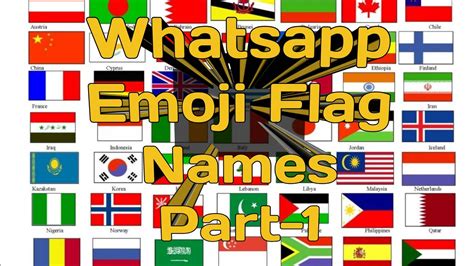 Whatsapp Emoji Country Flag Names Moments Of Life Youtube