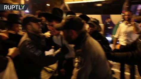 police clashes with ultra orthodox protesters result into 22 arrests youtube