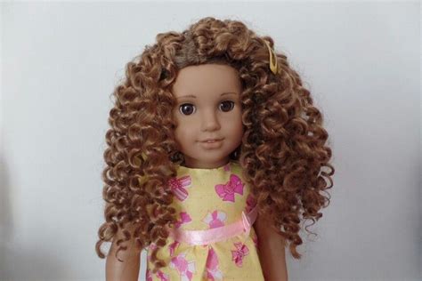 Crochet Weaved Hair On American Girl Doll Original Wig Is Intact