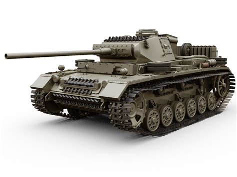 3d Iii Panzer Tank Ausf Turbosquid 1586351