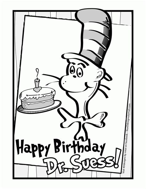 Dr Seuss Free Printable Coloring Pages