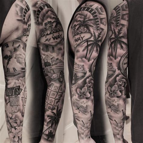 Travel Themed Sleeve By Me Anja Ferencic At Forever Yours Tattoo