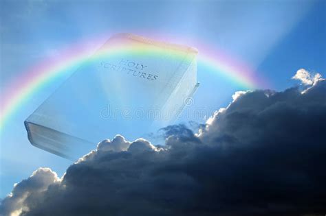 Bible Rainbow Storm Cloud Stock Photo Image Of Kingdom 91469456