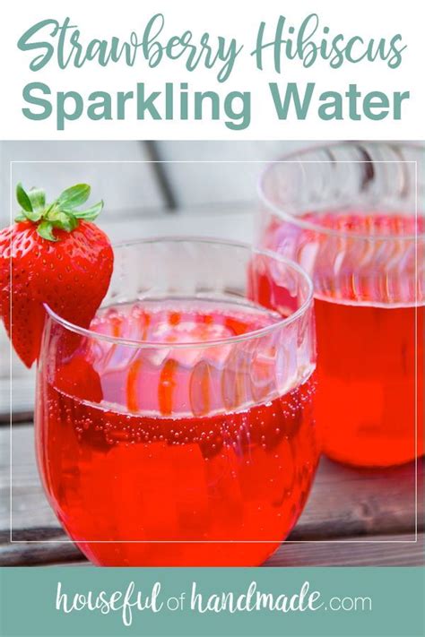 Strawberry Hibiscus Sparkling Water Recipe Sparkling Water Recipes