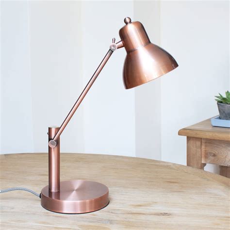 Copper Office Desk Lamp By Marquis And Dawe