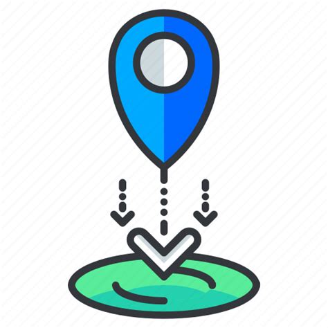 Drop Location Navigation Icon Download On Iconfinder