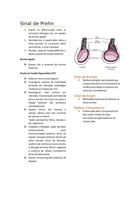 Sinal De Prehn Positivo