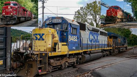 Csx Yn2 Sd40 2 8482 On Q403 Plus Some Cp And Cn Foreign Power Youtube