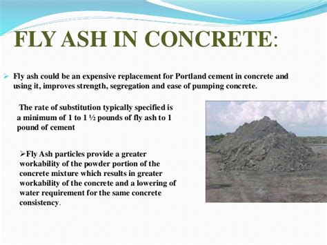 Fly ash concrete ppt