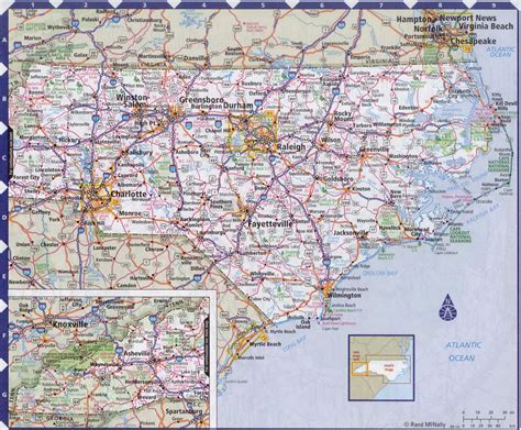 Nc County Map With Roads World Map