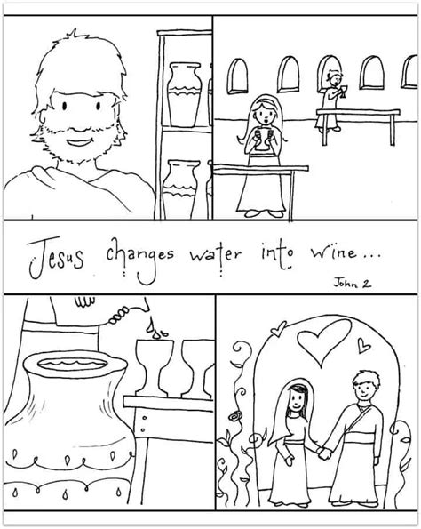 Preschool Bible Lesson John 21 11 Jesus Turns Water Into Wine