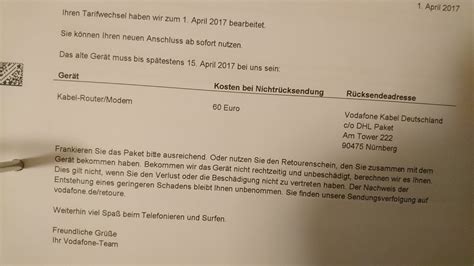 Bewerten sie vodafone deutschland wie schon 7.626 kunden vor ihnen! Kabel Retourenschein : Retoure Vodafone Kabel Deutschland ...