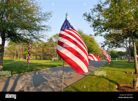 Patriotic Us Flag Blowing In The Wind High Resolution Stock Photography