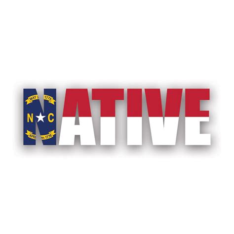 North Carolina Native Sticker Decal American Made Uv Protected Nc Pride