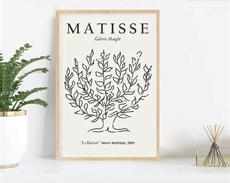 Henri Matisse Tree Exhibition Print Minimalist Art Matisse Etsy