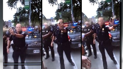 Cleveland Cop Caught On Camera Using Pepper Spray On Crowd Nbc News
