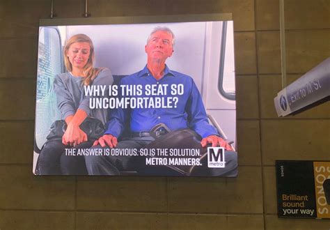 Metro Campaign Includes Message Against ‘manspreading Wtop News