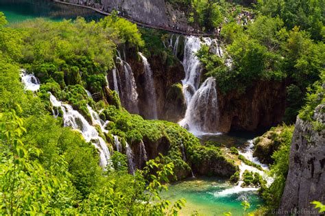Plitvice National Park Lower Lakes Waterfall Overview Croatia