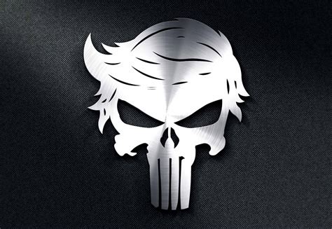 Trump Punisher Skull Dxf File Download Free Vector For Laser Cutting
