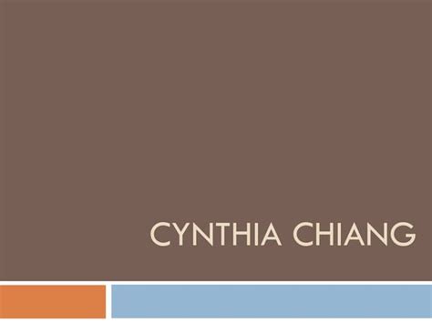 Cynthia Chiang