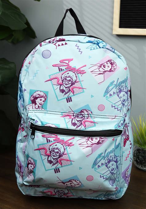 Golden Girls Characters Sublimated Print Backpack Multipurpose Daypacks Sports And Outdoors