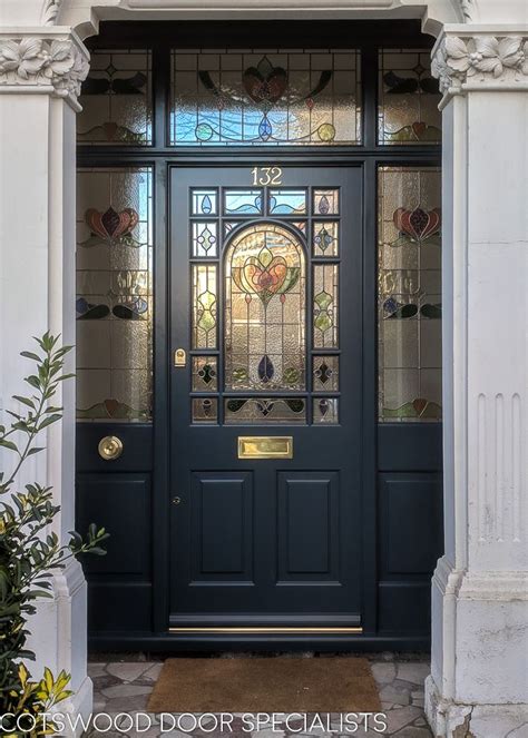 Decorative Edwardian Front Door Painted Front Doors Victorian Front