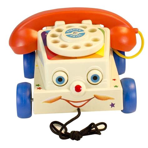Fisher Price Classics Chattering Telephone 1694 Pull Toy