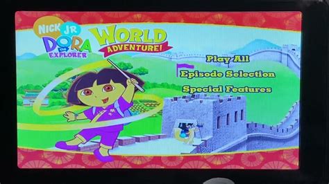 Dora The Explorer World Adventure DVD Menu Walkthrough YouTube