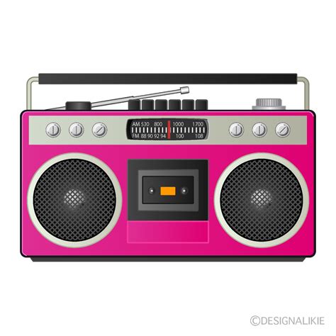 Pink Radio Clip Art Free Png Image｜illustoon