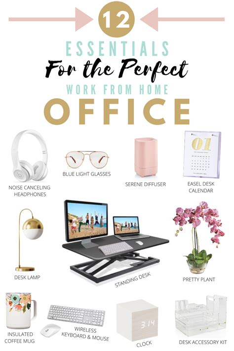 12 Essentials For The Perfect Work From Home Office Work Office Ts