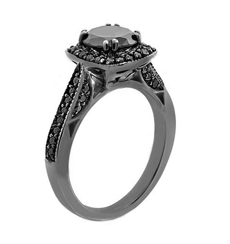 From diamonds to cubic zirconia, keep reading for a list of your best. Fancy Black Diamonds Engagement Ring Vintage Style 14K ...