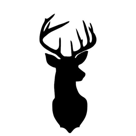 Deer Head SVG Deer Head Silhouette Cut File Deer Head Etsy
