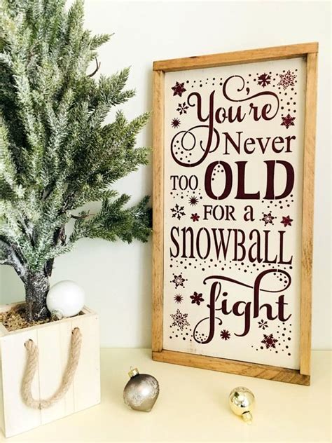 Never Too Old For A Snowball Fight Never Too Old Snowball Etsy