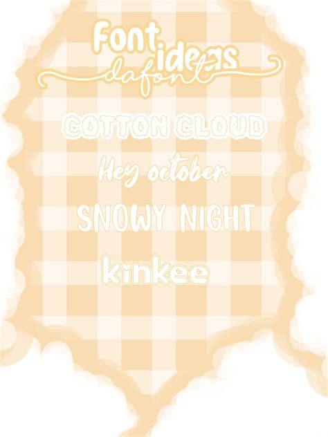 ଘ repost Permission first free save dafont font ideas Cotton Clouds Coloring Tutorial