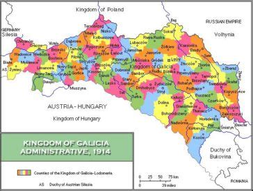 Map Counties Of The Kingdom Of Galicia Infographic Tv