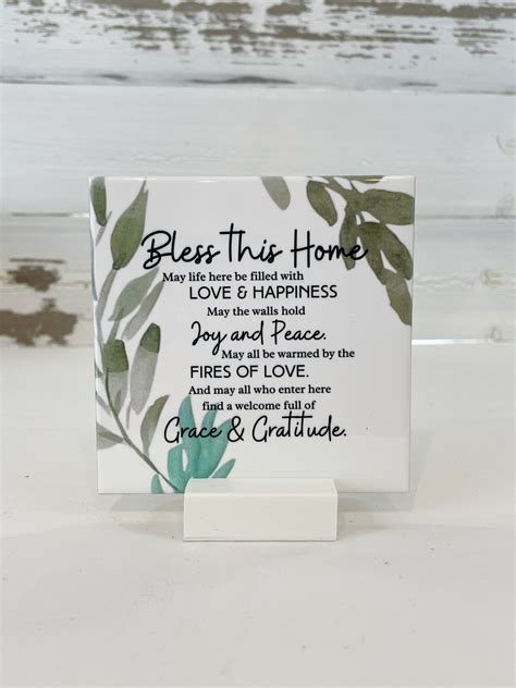 New House Blessings Box Housewarming Mug And Tile T Set New Home