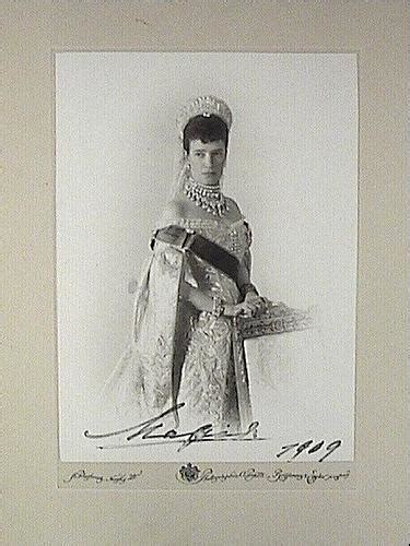 Empress Maria Feodorovna Signed Photograph Antique Jewelry Vintage