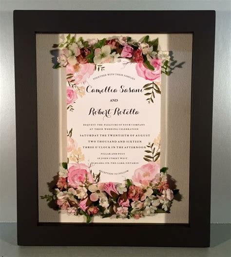 Pin By Jacquie Caouette Hendriksen On Framed Wedding Invitations