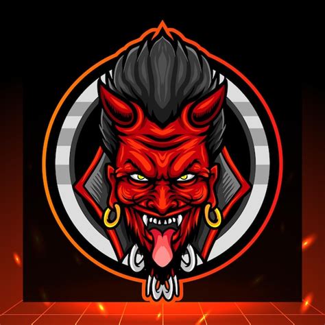 Premium Vector Red Devil Head Mascot