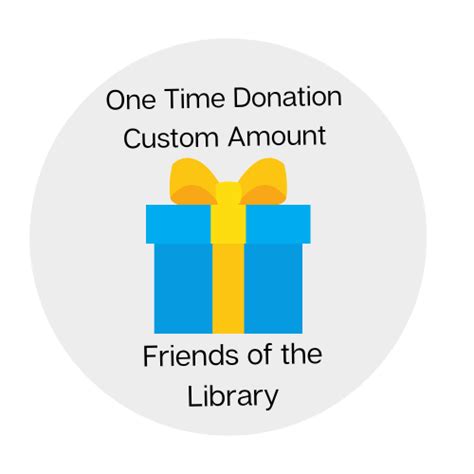 One Time Donation Custom Amount