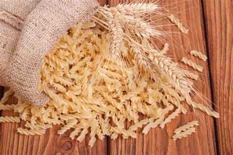 Uncooked Pasta And Wheat Ears Stock Photo Image Of Natural Cooking