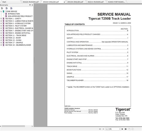 Tigercat T B Loader T T Operator S Service Manual